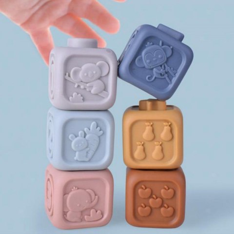 Woopie Baby Zestaw piramidka klocki sensoryczne