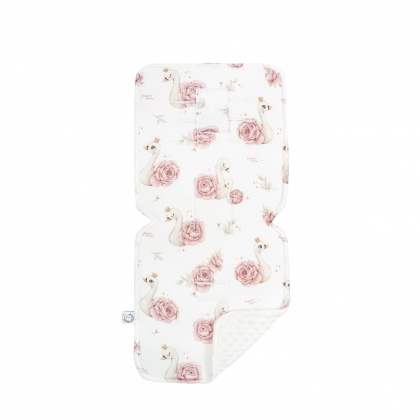 Wkładka do wózka spacerowego Duża Dwustronna bawełna minky 86x37 Royal Baby