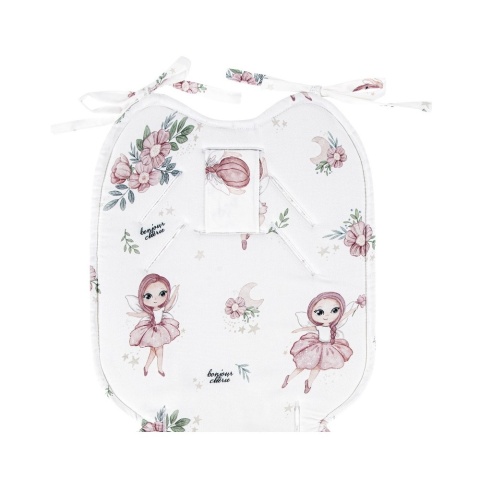 Wkładka do wózka spacerowego Mała dwustronna bawełna minky 80x36 Wróżki