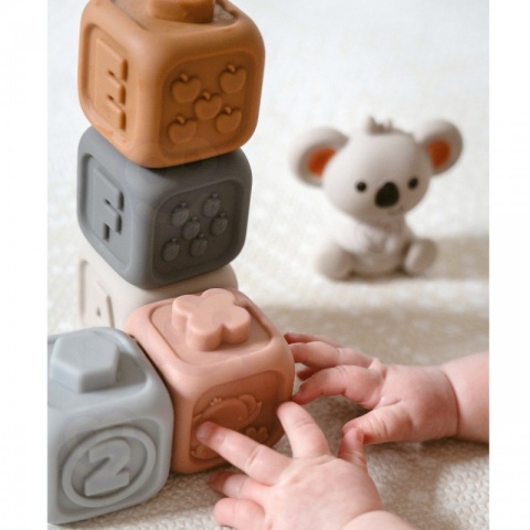Woopie Baby Zestaw piramidka klocki sensoryczne