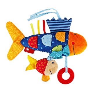 Zabawka aktywnościowa Rybki 26cm szeleścik grzechotka gryzak dzieci sigikid