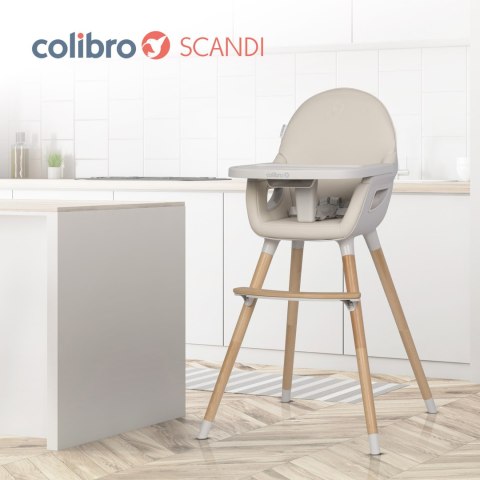 Colibro Krzesełko do karmienia 3w1 Scandi Almond