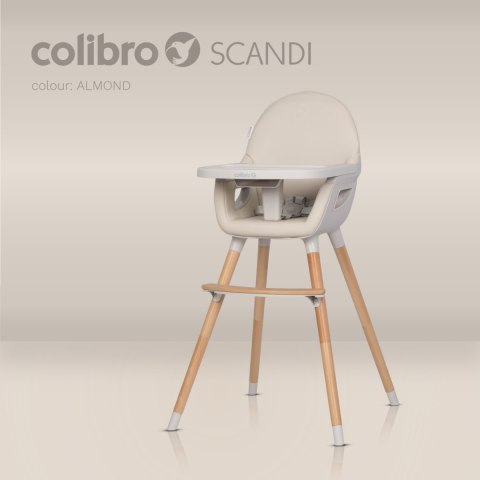 Colibro Krzesełko do karmienia 3w1 Scandi Almond
