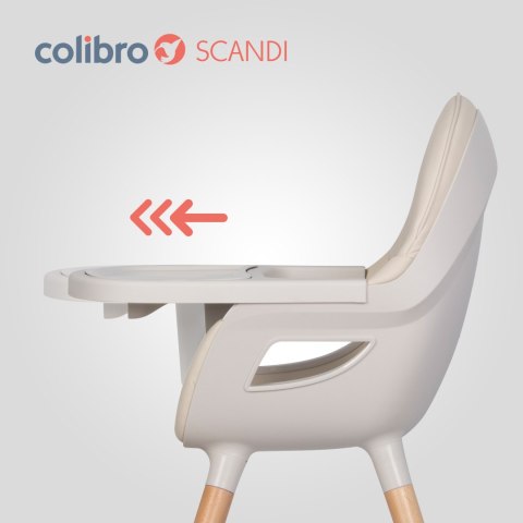 Colibro Krzesełko do karmienia 3w1 Scandi Almond