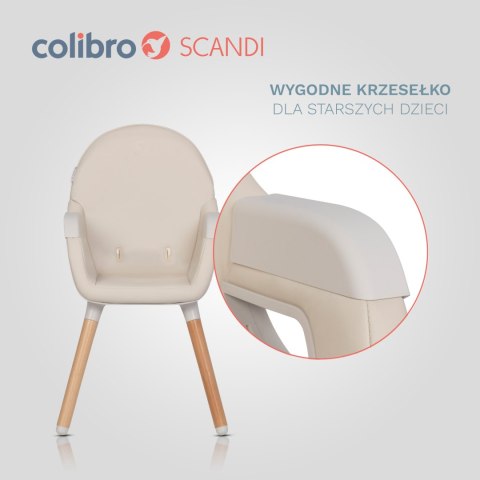 Colibro Krzesełko do karmienia 3w1 Scandi Almond