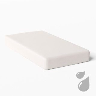 Prześcieradło dziecięce nieprzemakalne bawełna jersey Eevi 120x60 ecru