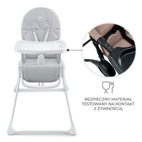 Kinderkraft Krzesełko do karmienia BINCI light grey