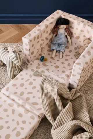 Kid's Concept - Rokładany fotel w kropki