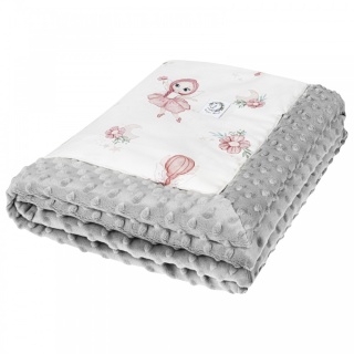 Kocyk niemowlaka Light bawełna minky 65x75 Wróżki