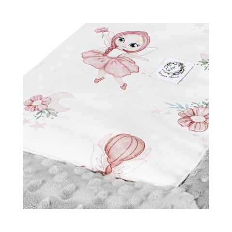 Kocyk niemowlaka Light bawełna minky 65x75 Wróżki