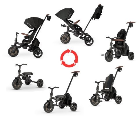 Qplay Rowerek trójkołowy 7w1 Comfo Max Black