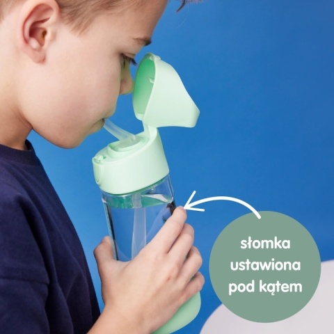 B.Box Butelka tritanowa ze słomką 450 ml Spearmint