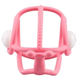 Mombella Gryzak z grzechotką Ślimak pink