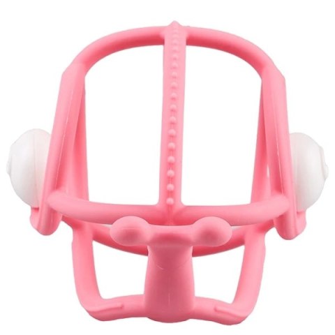 Mombella Gryzak z grzechotką Ślimak pink