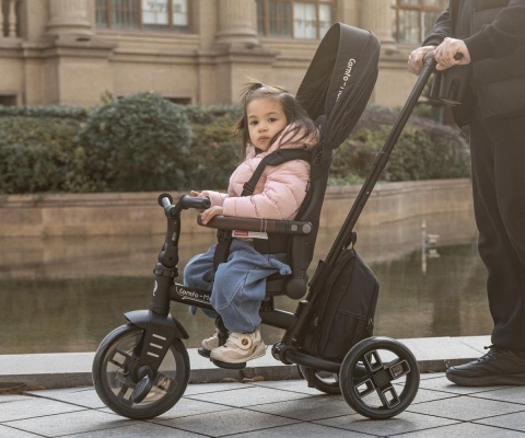 Qplay Rowerek trójkołowy 7w1 Comfo Max Black
