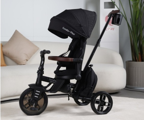 Qplay Rowerek trójkołowy 7w1 Comfo Max Black