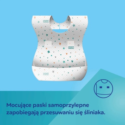 Canpol Wodoodporne śliniaki jednorazowe z kieszonką 10 szt.