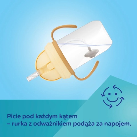 Canpol Kubek niekapek z rurką i odważnikiem 270 ml Mountains