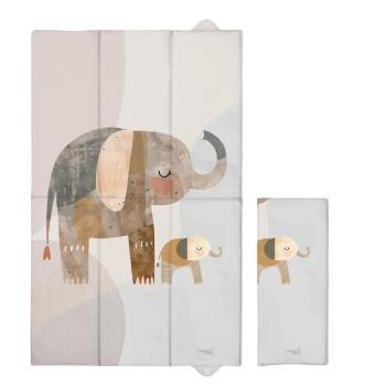 Składana mata do przewijania duża Ceba 50x80 Basic Elephant Family