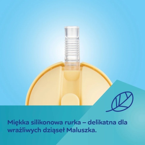 Canpol Kubek niekapek z rurką i odważnikiem 270 ml Mountains zielony