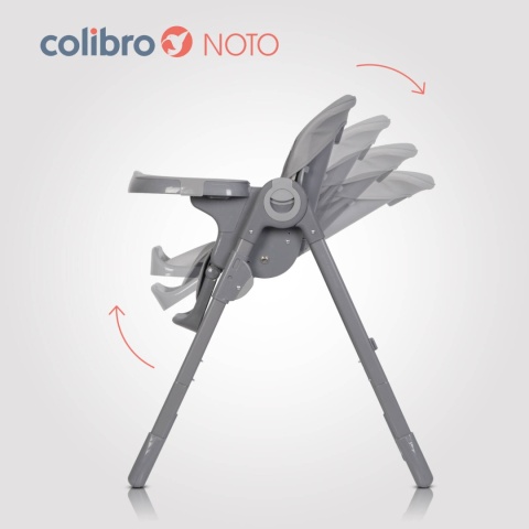 Colibro Krzesełko do karmienia 2w1 Noto Onyx
