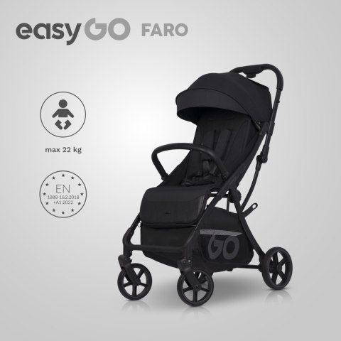 Wózek spacerowy dziecięcy EasyGo Faro Ebony Czarny