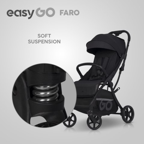 Wózek spacerowy dziecięcy EasyGo Faro Ebony Czarny