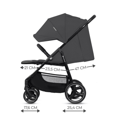 Kinderkraft Wózek spacerowy TRIG 3 Granite Grey