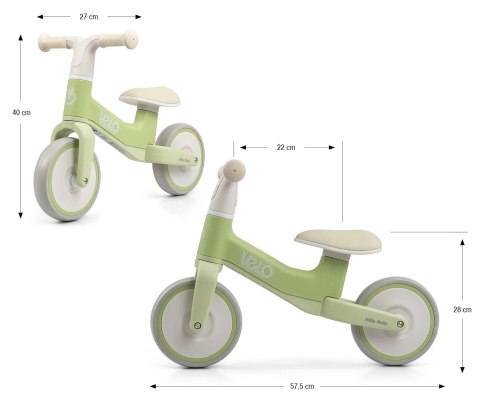 Milly Mally Rowerek biegowy Velo zielony