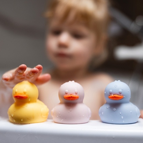 Babyono Silikonowa zabawka kąpielowa Kaczuszki 3szt.