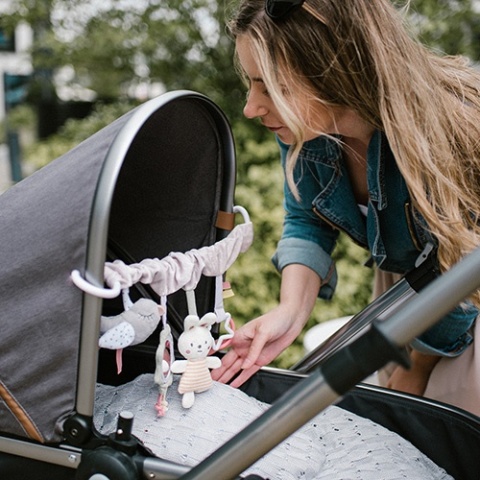 Babyono Zabawka edukacyjna - zawieszka do wózka i fotelika Nature