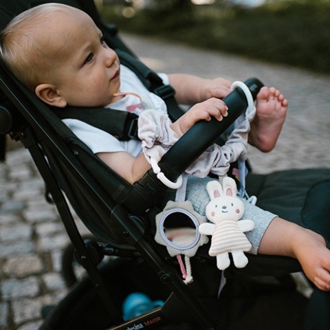 Babyono Zabawka edukacyjna - zawieszka do wózka i fotelika Nature