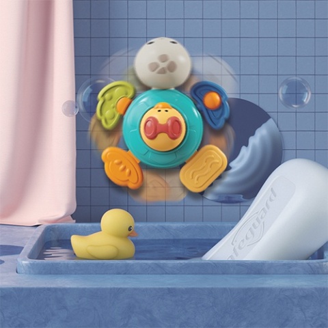Babyono Zabawka sensoryczna z przyssawką Turtle