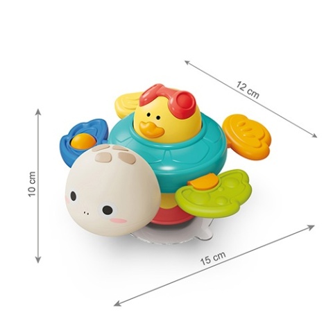 Babyono Zabawka sensoryczna z przyssawką Turtle