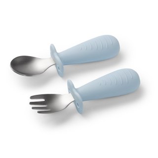 Babyono Sztućce dla dzieci ze stali nierdzewnej niebieskie