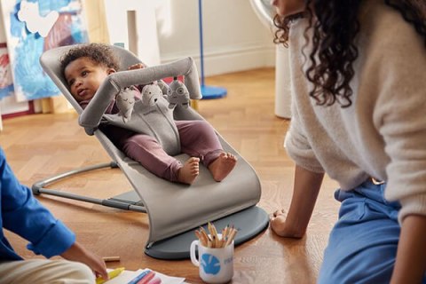 BABYBJORN - leżaczek BLISS 3D Jersey, Piaskowoszary
