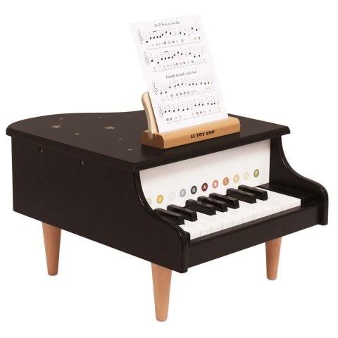 Drewniany fortepian edukacyjna zabawka dla dzieci pianino muzyka Le Toy Van