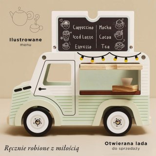 Drewniany samochód retro kawiarnia zabawka dla dzieci sklep kawa Le Toy Van