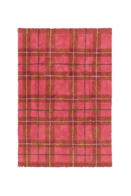 Dywan Tartan 90×120 cm - Vintage Red Wouf Wouf, Lorena Canals