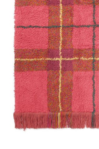 Dywan Tartan 90×120 cm - Vintage Red Wouf Wouf, Lorena Canals