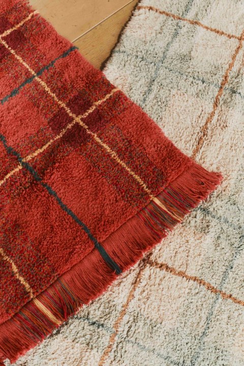 Dywan Tartan Blue Sage Wouf Wouf - 140×190 cm, Lorena Canals