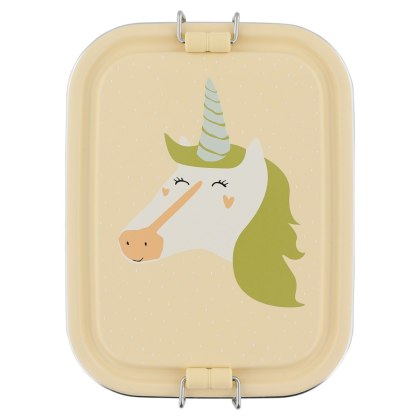 Mały stalowy lunchbox - Jednorożec Trixie Baby