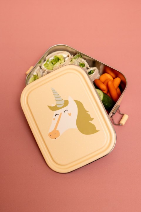 Mały stalowy lunchbox - Jednorożec Trixie Baby