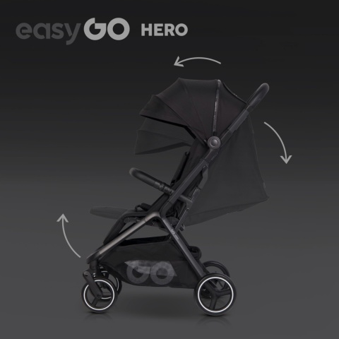 Wózek dziecięcy EasyGo Hero Ebony Czarny