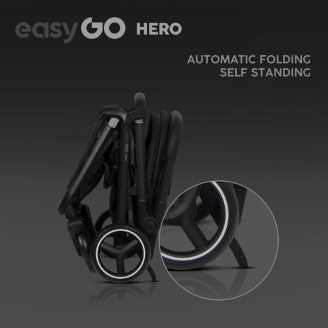Wózek dziecięcy EasyGo Hero Ebony Czarny