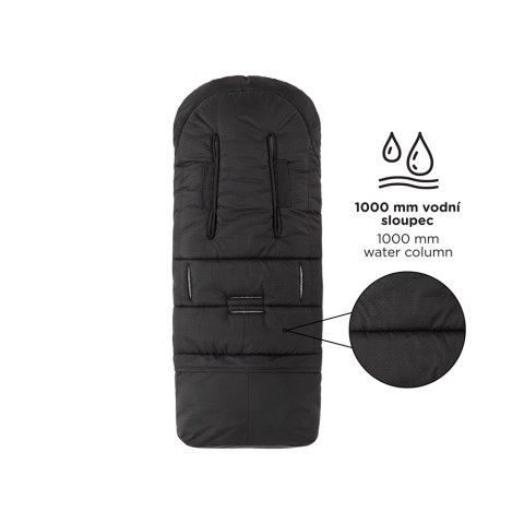 Petite&Mars Zimowy śpiworek do wózka Jibot 3w1 Ink Black