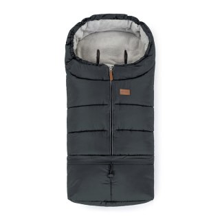 Petite&Mars Zimowy śpiworek do wózka Jibot 3w1 Charcoal Grey