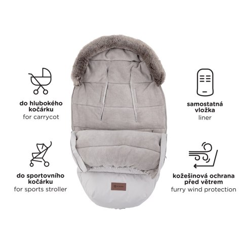 Petite&Mars Zimowy śpiworek Comfy 4w1 Mocha Mousse