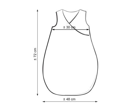 Śpiworek niemowlęcy całoroczny ocieplany 75 cm- pociąg turkusowy