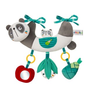 Akuku Zabawka Sensoryczna Zawieszka do łóżeczka, wózka Panda